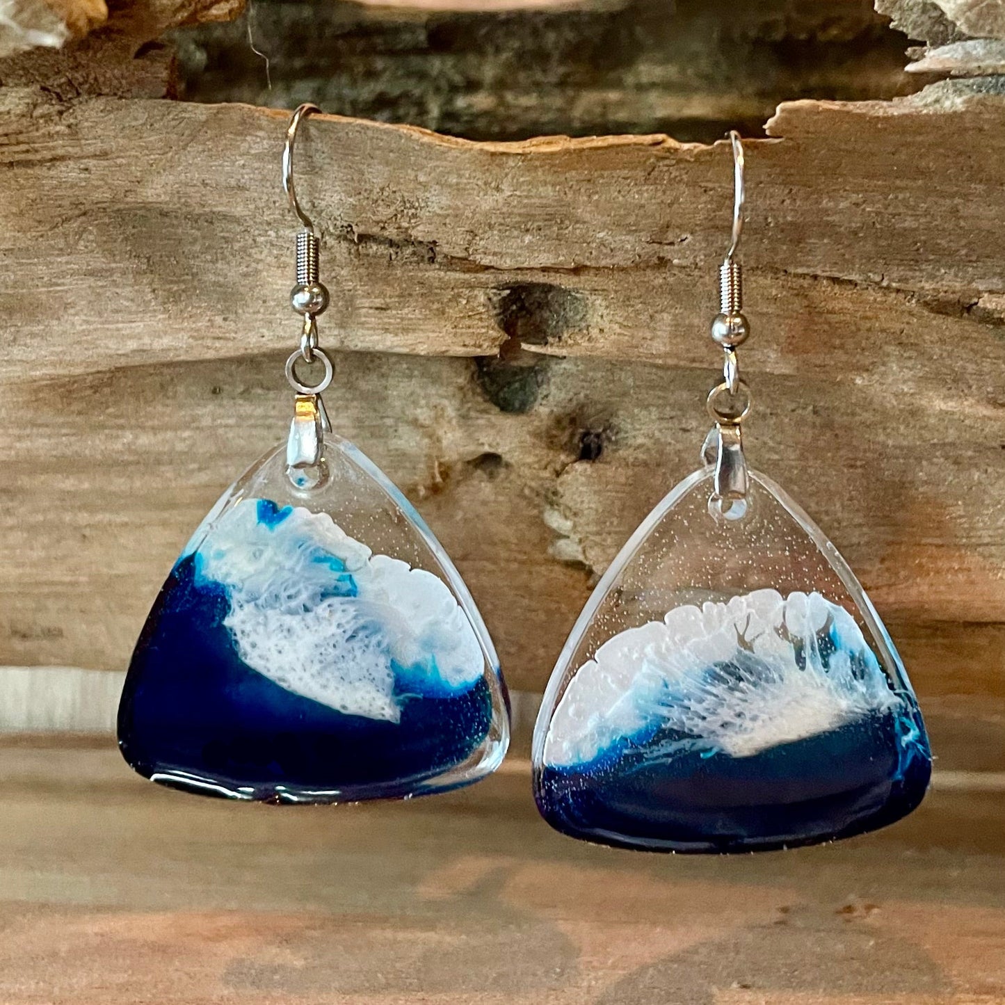 Handcrafted, lightweight, Resin Earrings