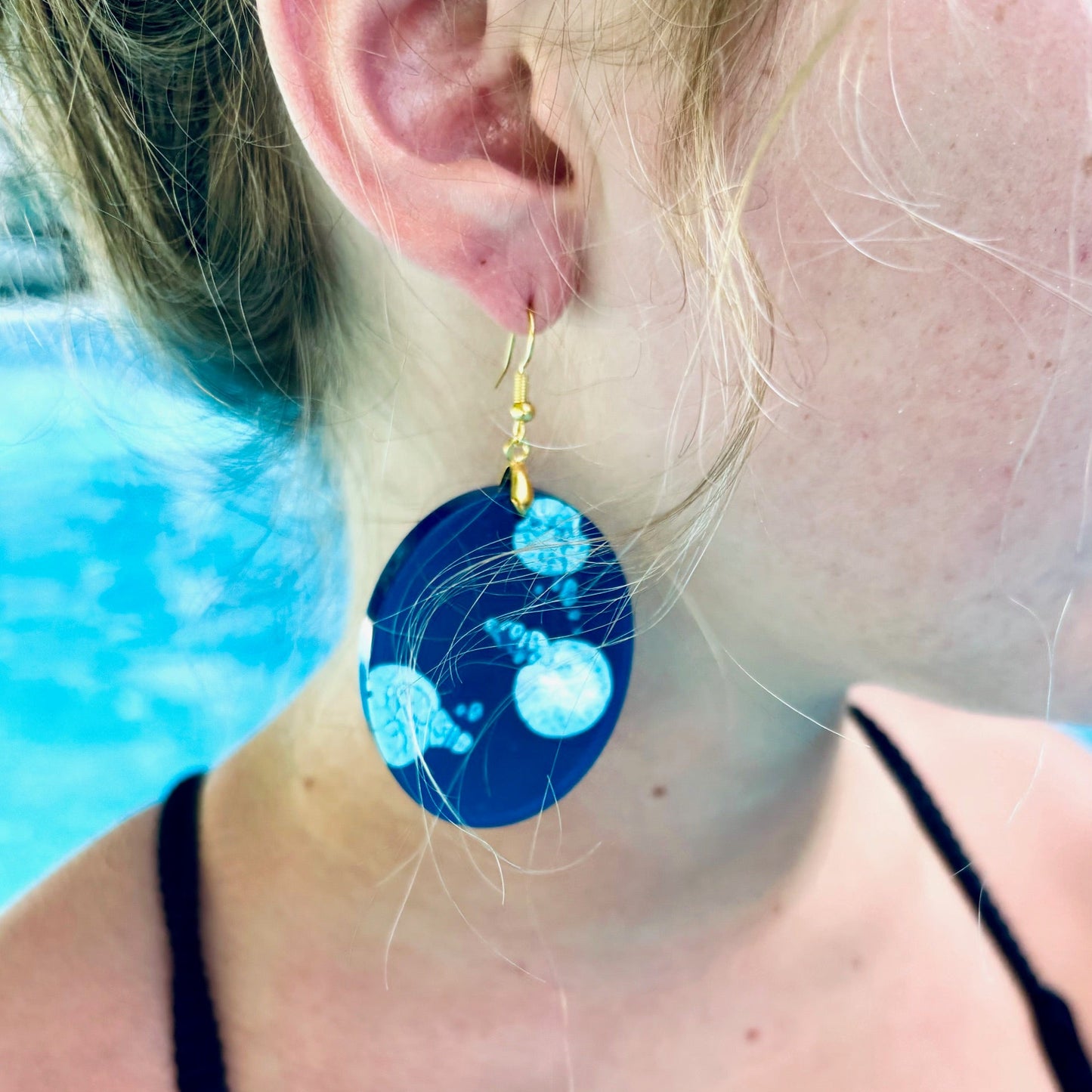 Handcrafted, lightweight, Resin Earrings