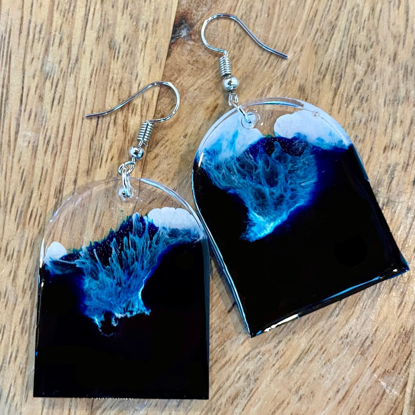 Handcrafted, lightweight, Resin Earrings